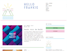 Tablet Screenshot of hellofrankie.com